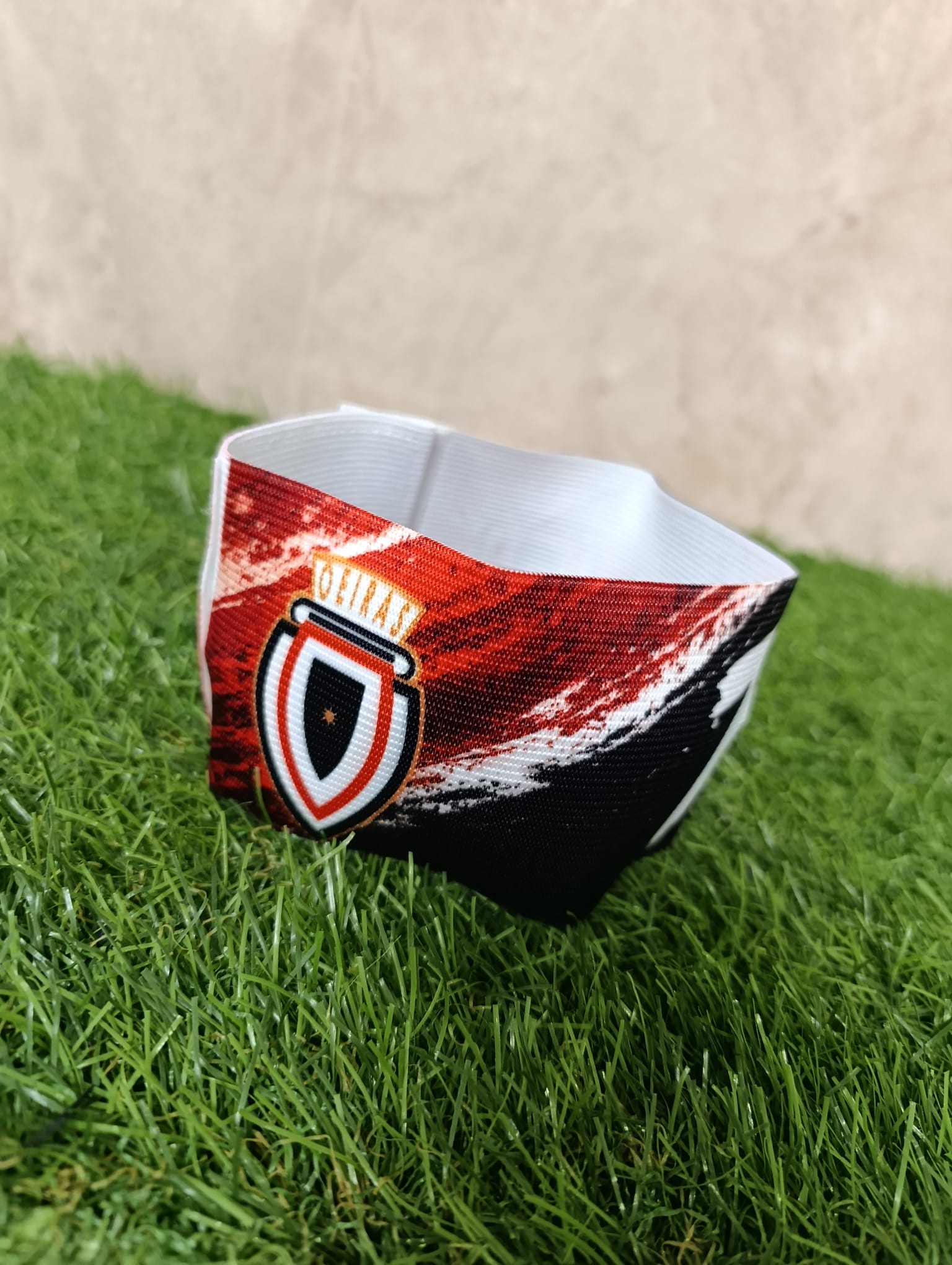 Braçadeira personalizada produzida pela VinilArt Sport